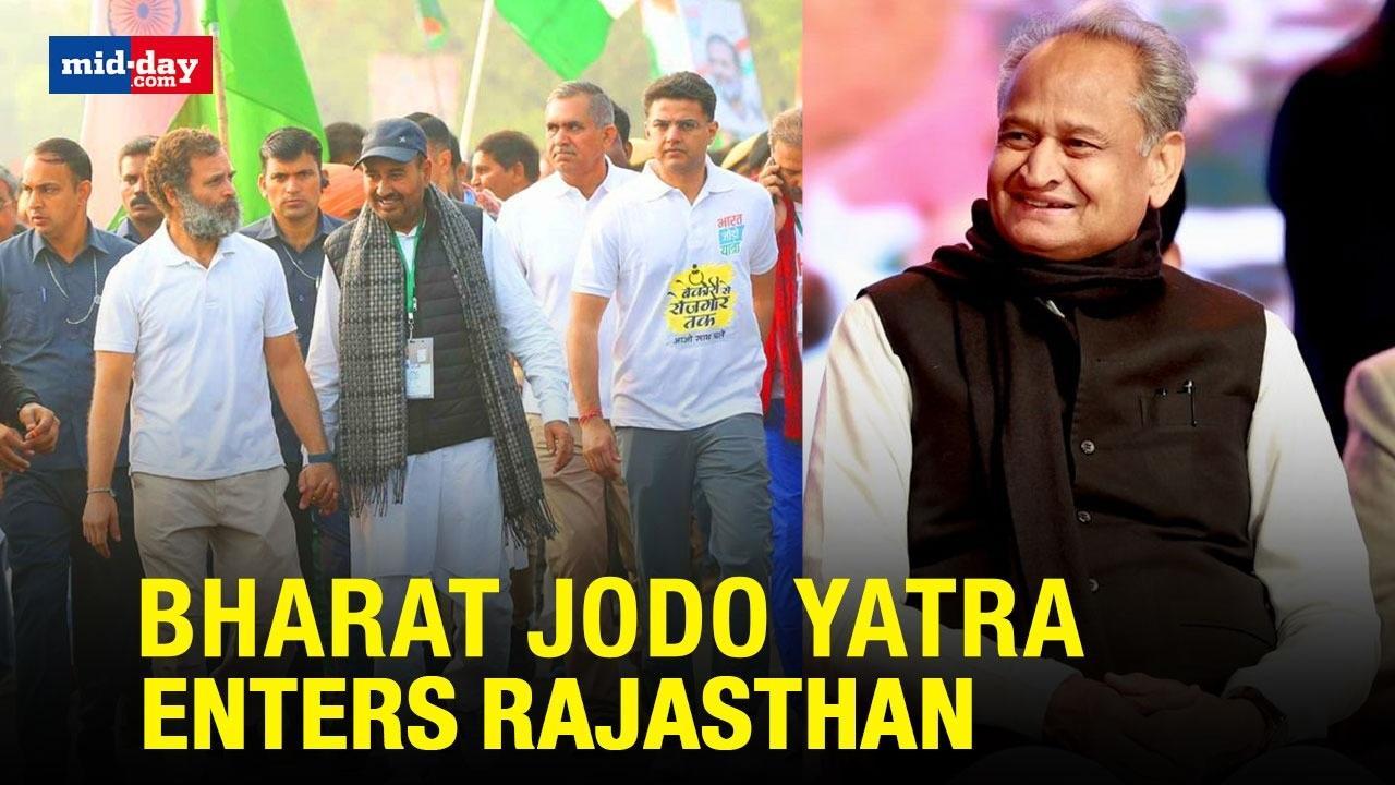 'Media Boycotting Bharat Jodo Yatra'- Ashok Gehlot As Rahul Gandhi Enters Rajast